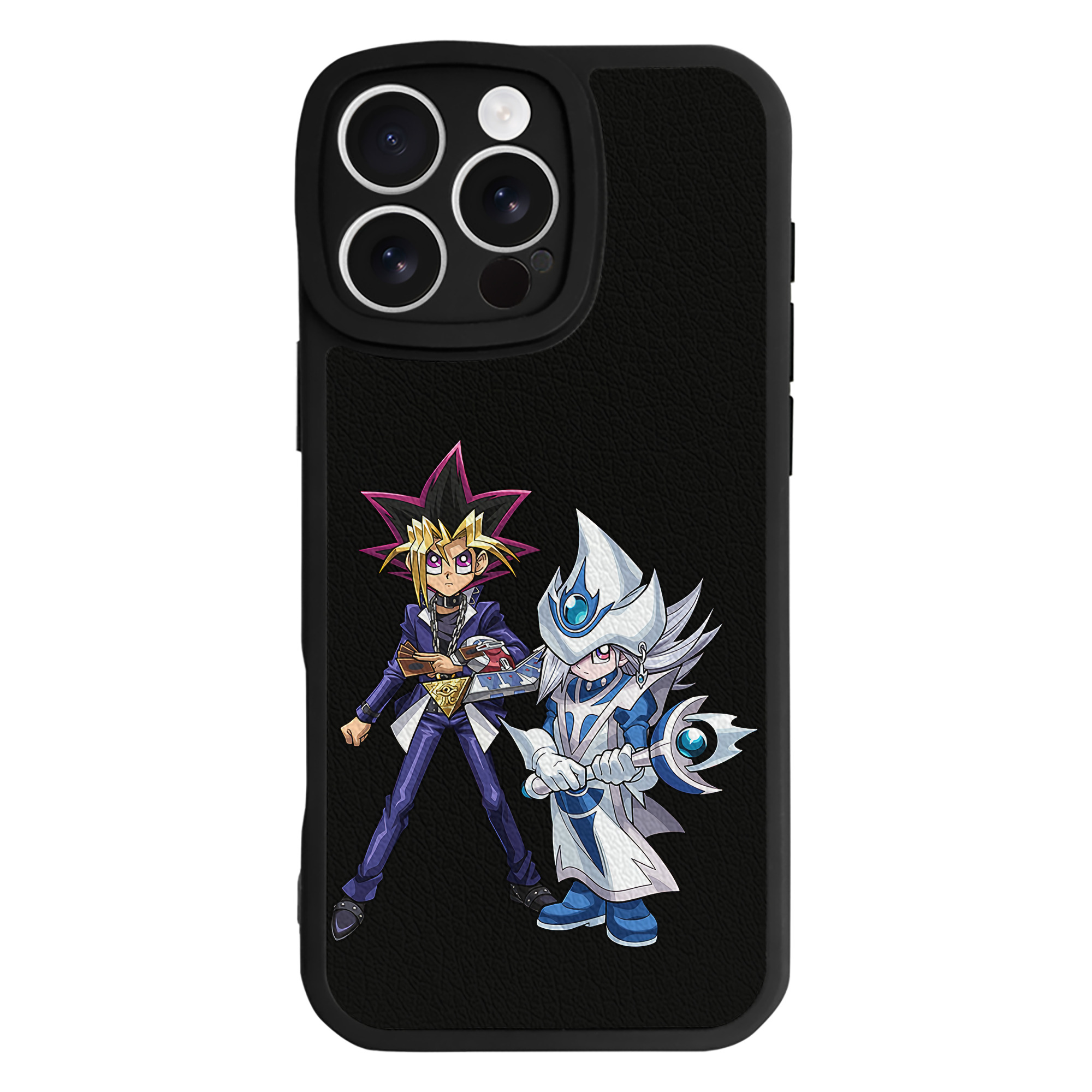 遊☆戯☆王 Yu-Gi-Oh! 【iPhone 16シリーズ対応】シリコンスマホケース（レザー調） 材質：シリコン